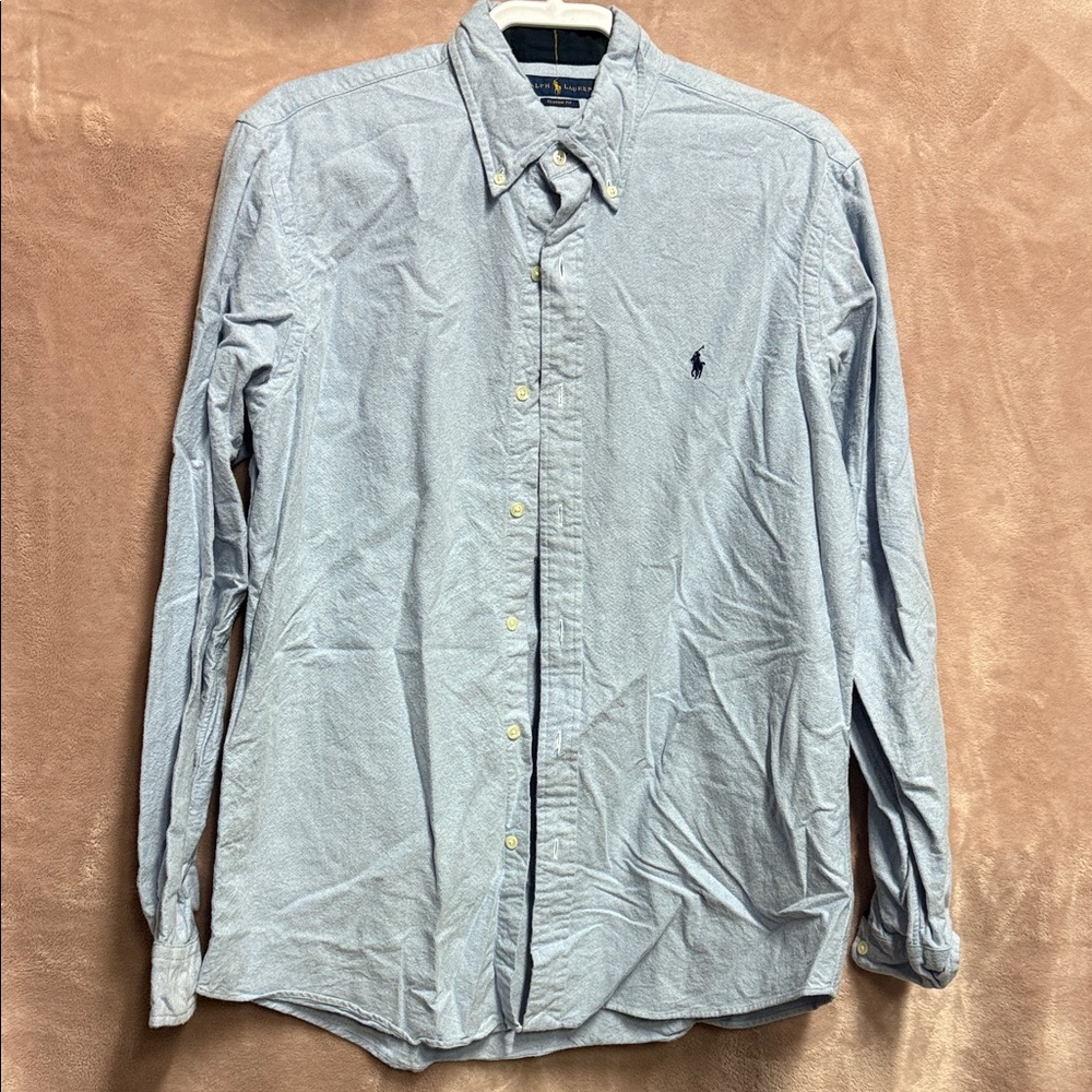 Polo by Ralph Lauren Men's Light Blue Casual Shirt